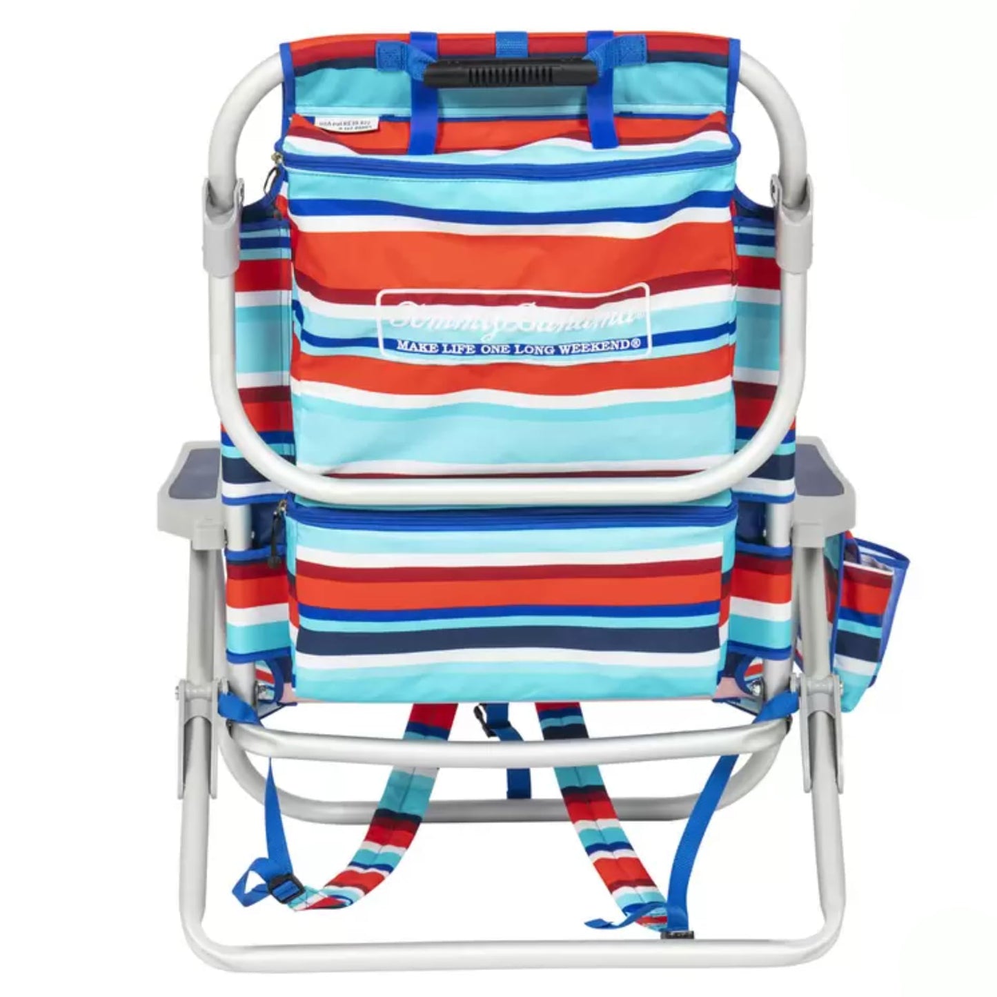 Tommy Bahama Beach Chair Model 2025. Red/Blue Stripes.
