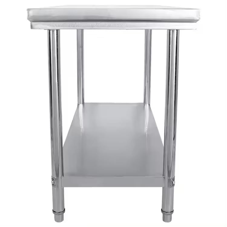Commercial Catering Stainless Steel Kitchen Table — 120x60x80 cm Food Prep Workbench