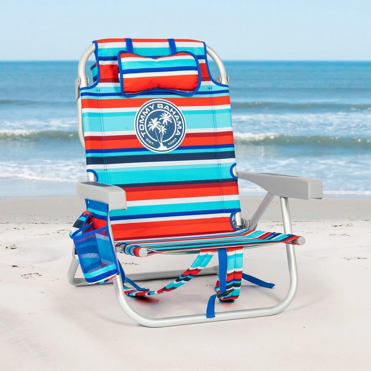 Tommy Bahama 2016 Backpack Cooler Chair with Storage Pouch and Towel Bar