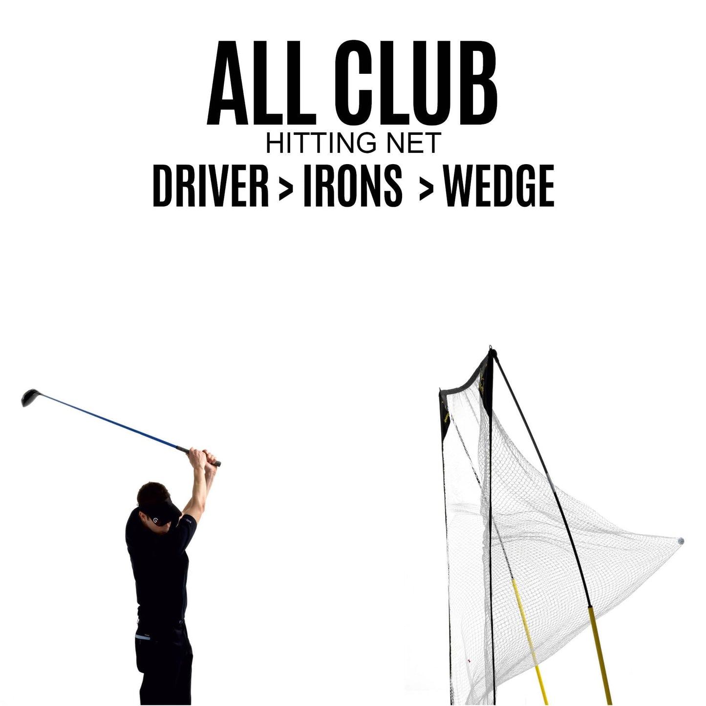 Kickster Academy Quick-Hit Baseball/Softball/Rounders Net - Ultra Portable Hitting/Pitching Net