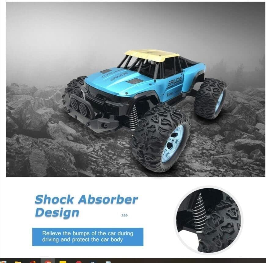 Suprills 1:12 Drift RC Car, 4WD Off Road Monster Truck with Metal Shell - Durable Monster Truck Toys for Kids and Adults