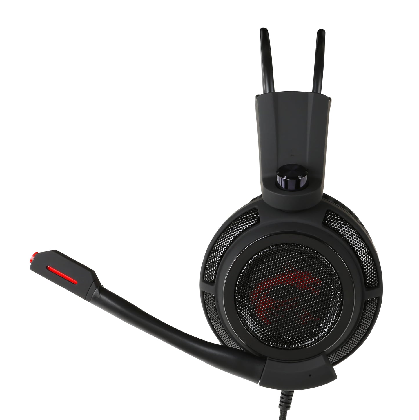 MSI Gaming Headset with Microphone, Enhanced Virtual 7.1 Surround Sound, Intelligent Vibration System (DS502)