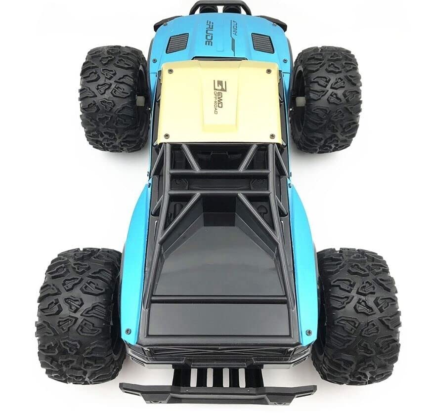 Super Grills RC Car 2.4G Remote Control Off-Road Climbing Vehicle Toy 1/12 High Speed Alloy Big Horsepower Monster Truck (Metallic Blue)