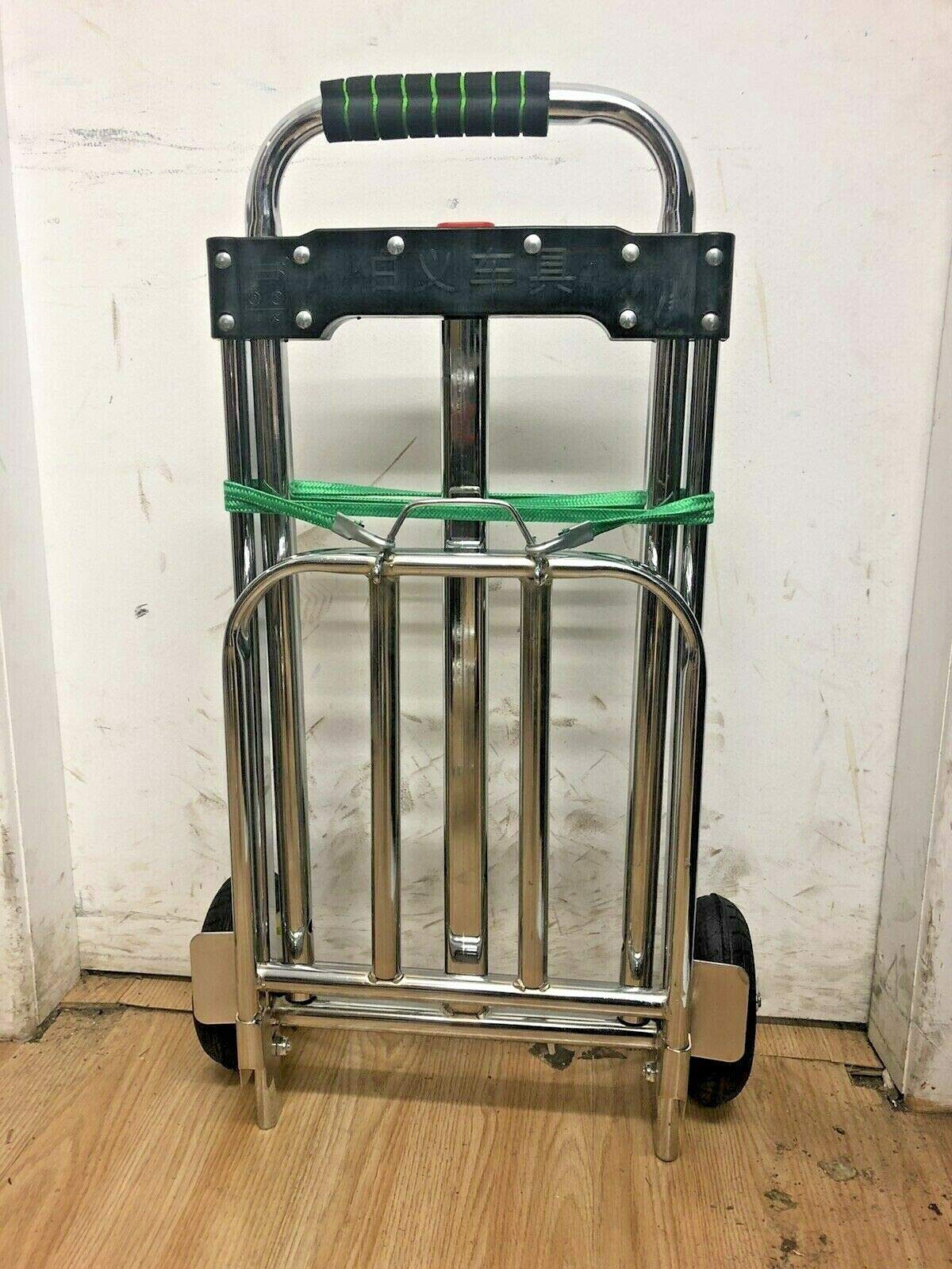 Heavy Duty Steel Frame Folding Shopping Trolley - Durable Trolley on Wheels, Ideal for Camping - Multifunctional Truck Barrow Cart/Folding Hand Truck