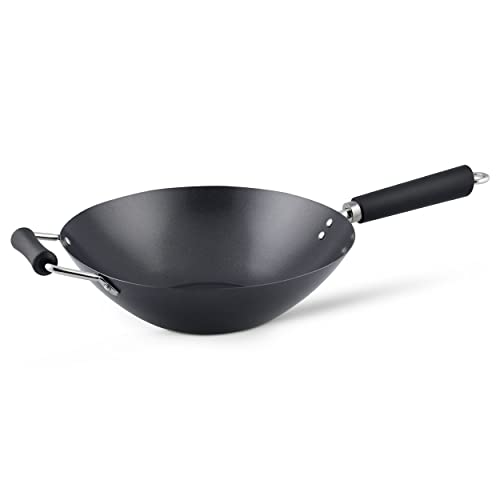 Ken Hom Carbon Steel Non Stick Wok Set