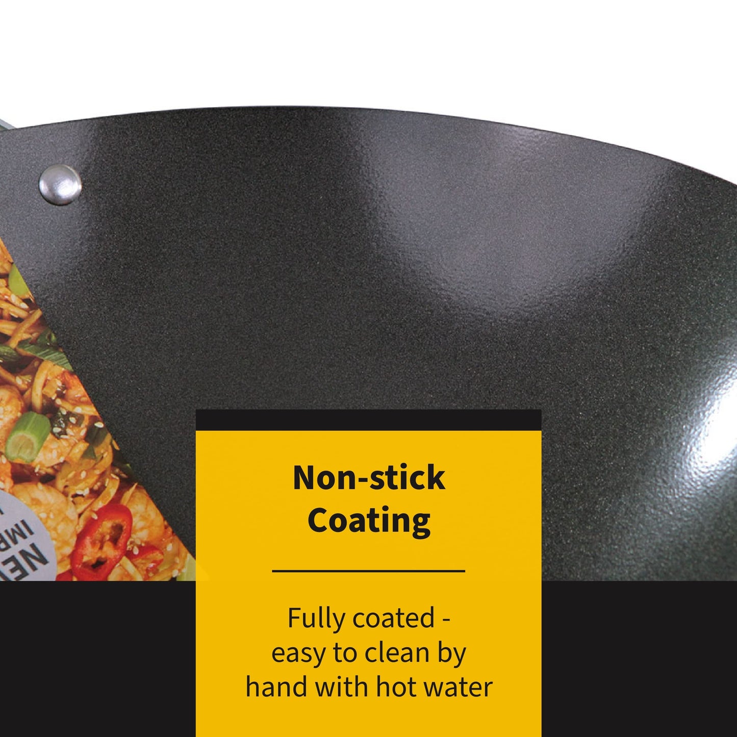 Ken Hom Carbon Steel Non Stick Wok Set