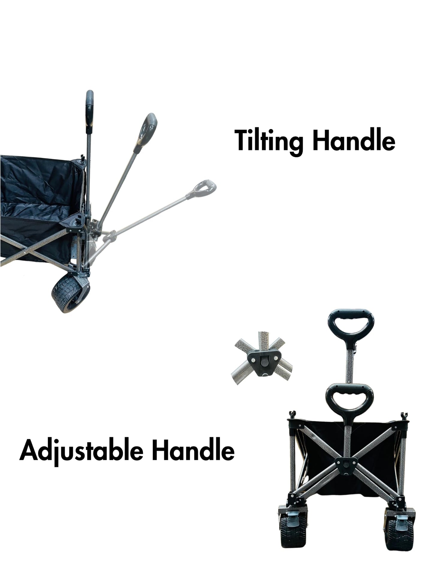 Suprills 160L Folding Festival Trolley — Heavy Duty Collapsible Camping, Garden & Beach Wagon with Table Top & Wide Wheels, 120kg Capacity