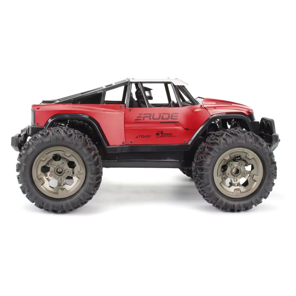 Suprills 1:12 RC Car, Off Road Monster Truck with Die Cast Shell 2.4GHZ - Durable Remote Control Cars, Perfect Outdoor Toys, Exceptional Kids Toys for Fun and Entertainment for The Boys
