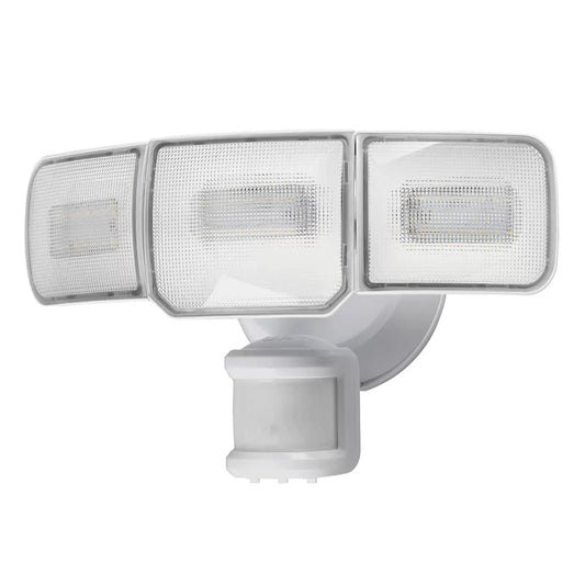 Home Zone Triple Head Motion Sensor Floodlight, Triple Head Security Light utilises the latest energy - 3000 Lumens - 1600041NB