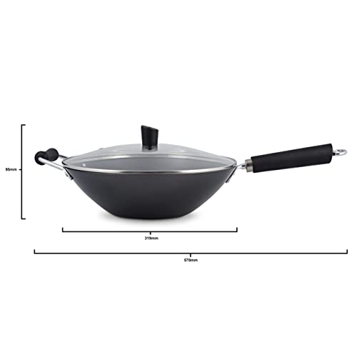 Ken Hom Carbon Steel Non Stick Wok Set