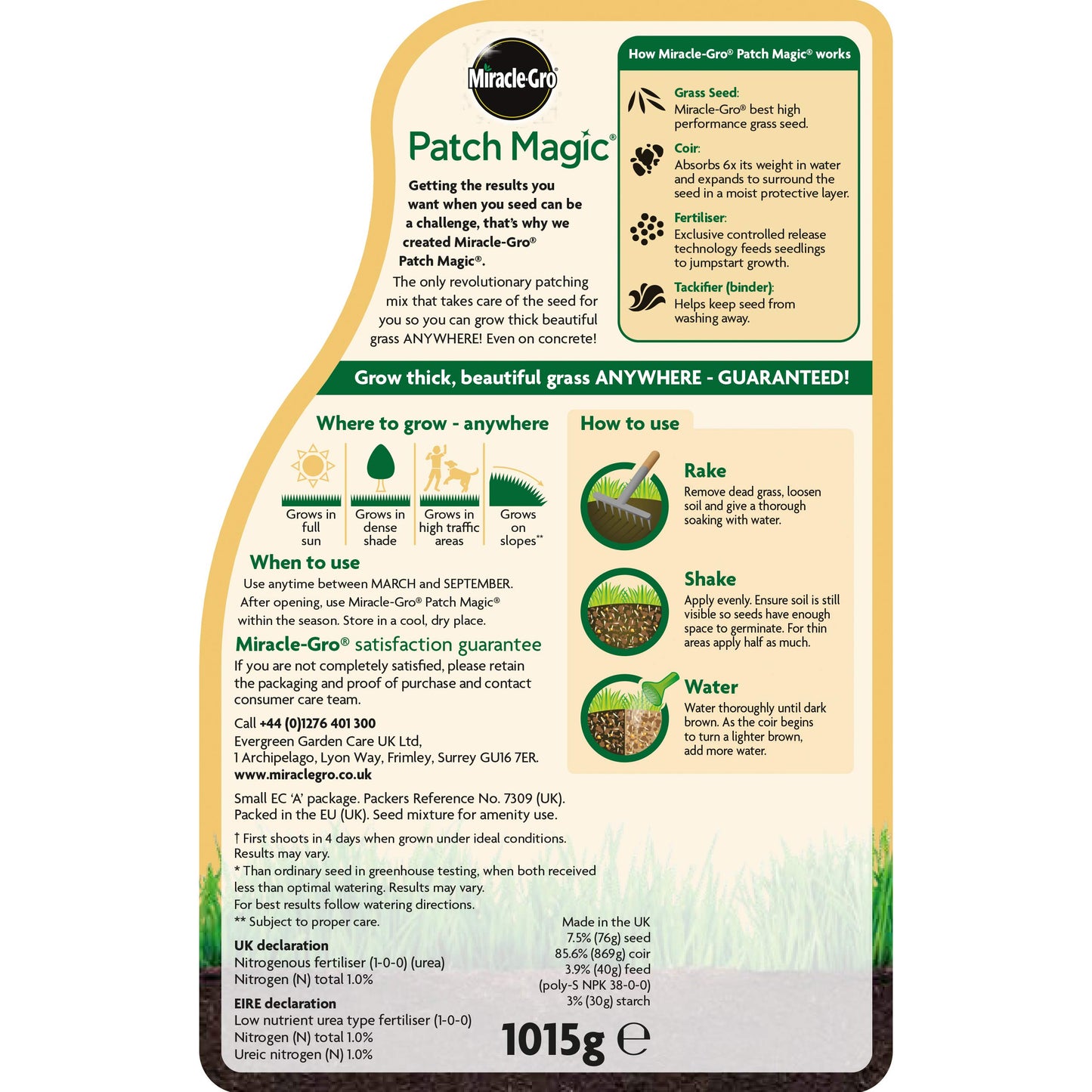 Miracle-Gro 121040 Rotary Lawn Spreader, 285.0 mm*606.0 mm*344.0 mm