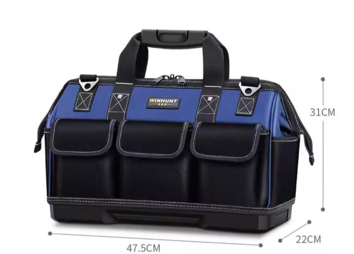 Suprills 20-Inch Heavy Duty Tool Bag Tools Storage Bag Large Tools Storage Bag, Organiser for Tools with Shoulder Strap, Large capacity, waterproof, Wear-resistant