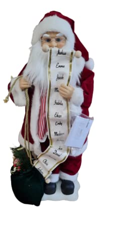 SUPER7 Large Christmas Decoration: 28" Traditional Electric Standing Dancing & Singing Father Christmas with Light Music