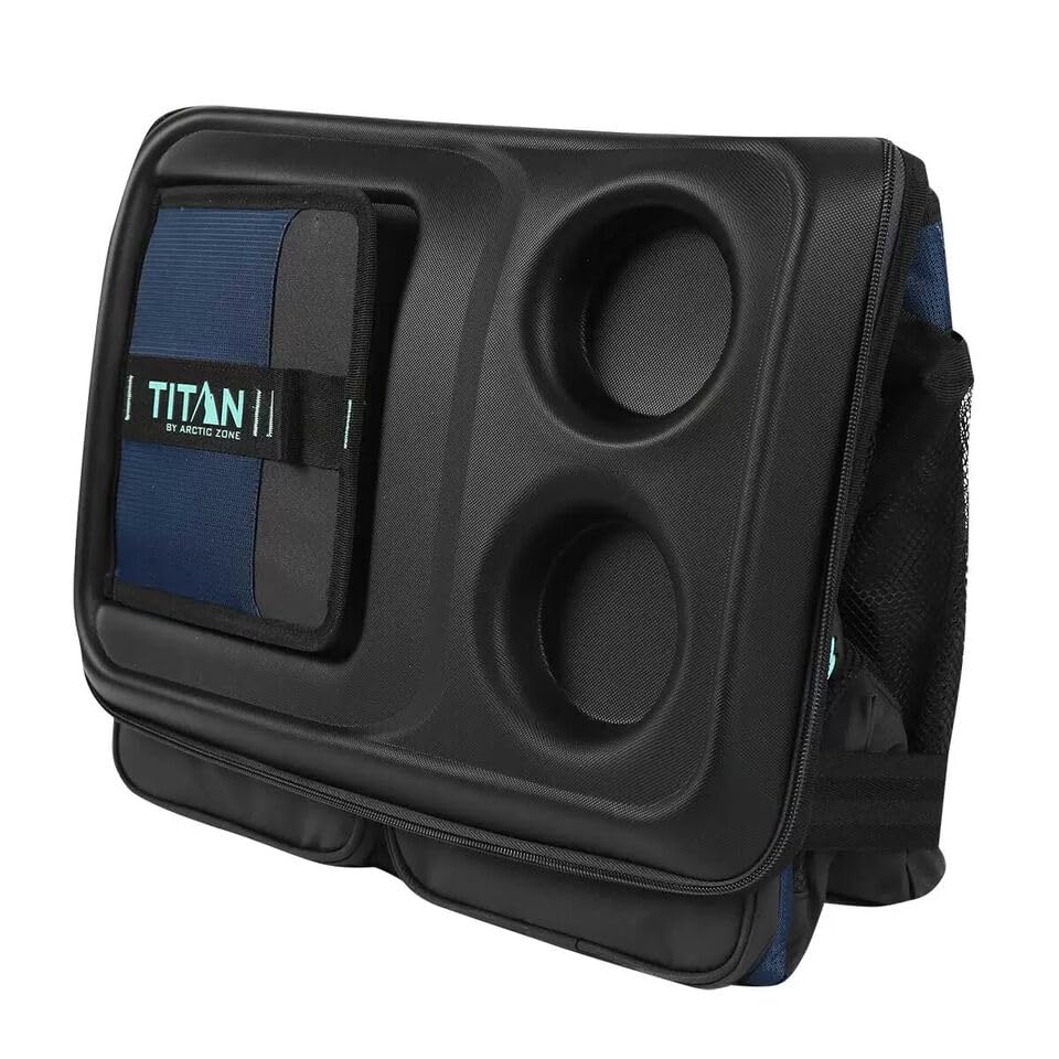 Arctic Zone Titan 50 Can Collapsible Cooler Ice Bag Food Drinks with Table Top Blue