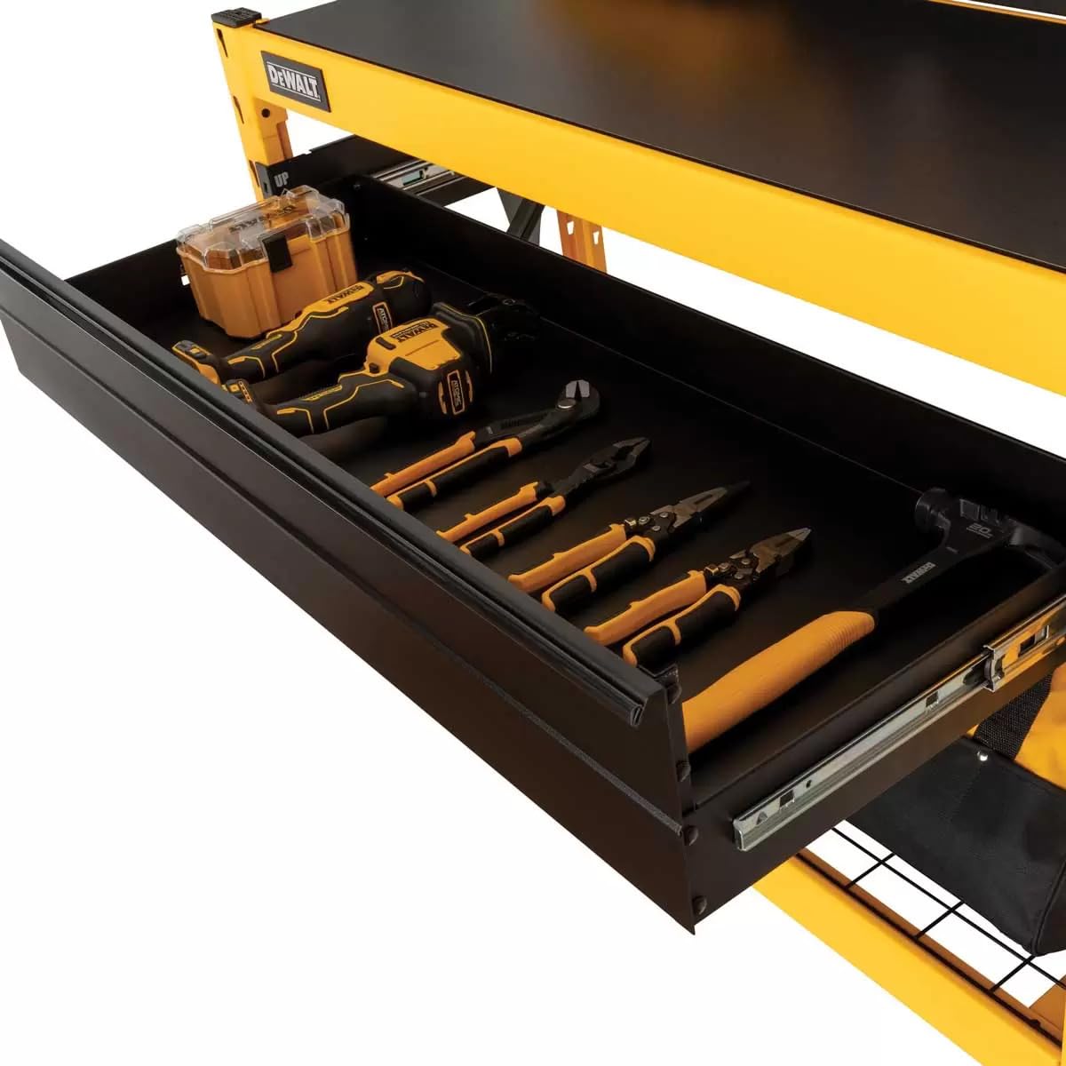 Dewalt Work Station with 2 Shelf Industrial Storage Rack