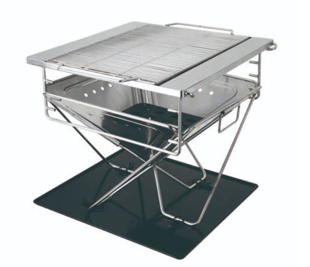Super grills Stainless Steel Foldable Portable Charcoal barbecue BBQ Grill Camping Picinics Outdoor comes with cover