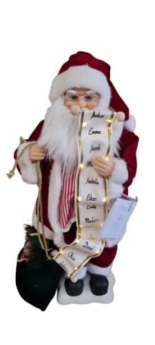 SUPER7 Large Christmas Decoration: 28" Traditional Electric Standing Dancing & Singing Father Christmas with Light Music