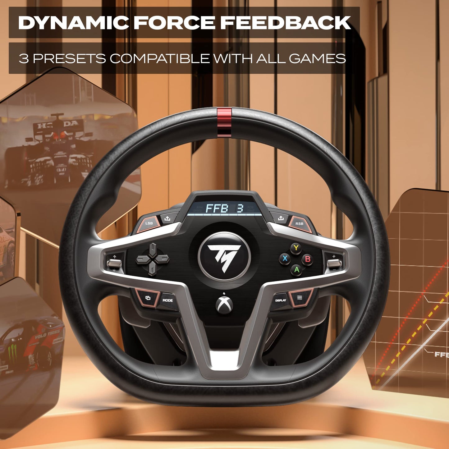 Thrustmaster T248 Force Feedback Racing Wheel – Advanced Racing Wheel for Xbox Series X|S, Xbox One, and PC