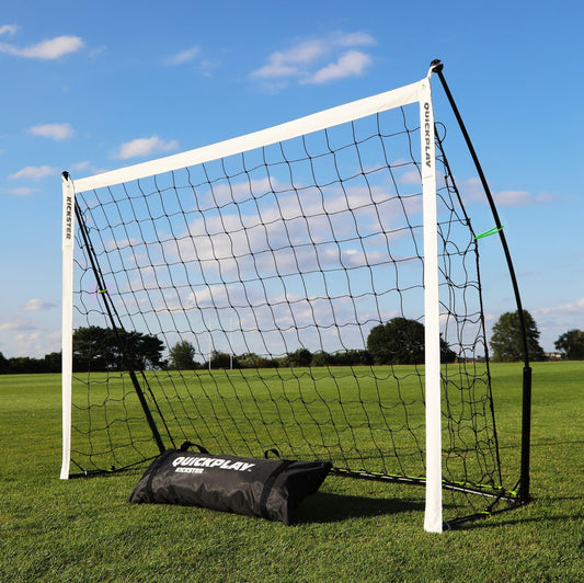 QUICKPLAY Kickster Football Goal– Ultra Portable Football Equipment includes Football Net and Carry Bag [Single Goal]