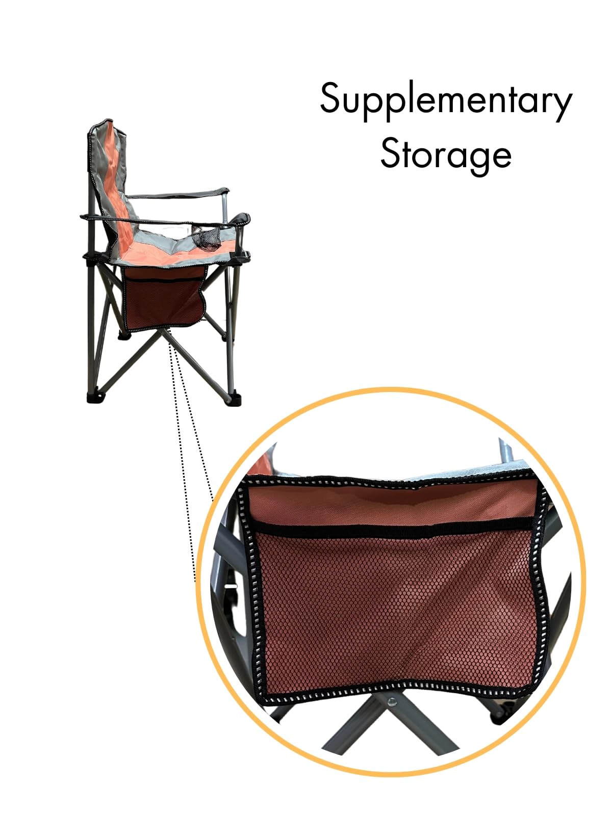 Suprills Premium Camping Chair — Lightweight Folding Portable Chair with Cup Holder & Carry Bag, 120kg Capacity