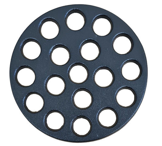 Super Grills Kamado Fire Bottom Charcoal Grate Cast Iron Round 6.1 Inch - Essential Camping Accessories, Kitchen Accessories for Barbecue Grill, High Heat BBQ Charcoal Plate Fit 15.5cm