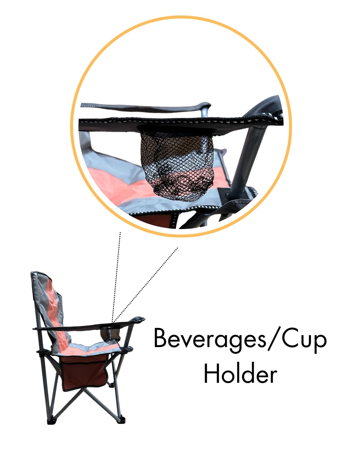 Suprills Premium Camping Chair — Lightweight Folding Portable Chair with Cup Holder & Carry Bag, 120kg Capacity