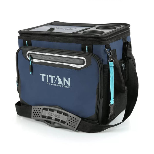 Titan by Arctic Zone 40 Can Collapsible Cooler in Navy