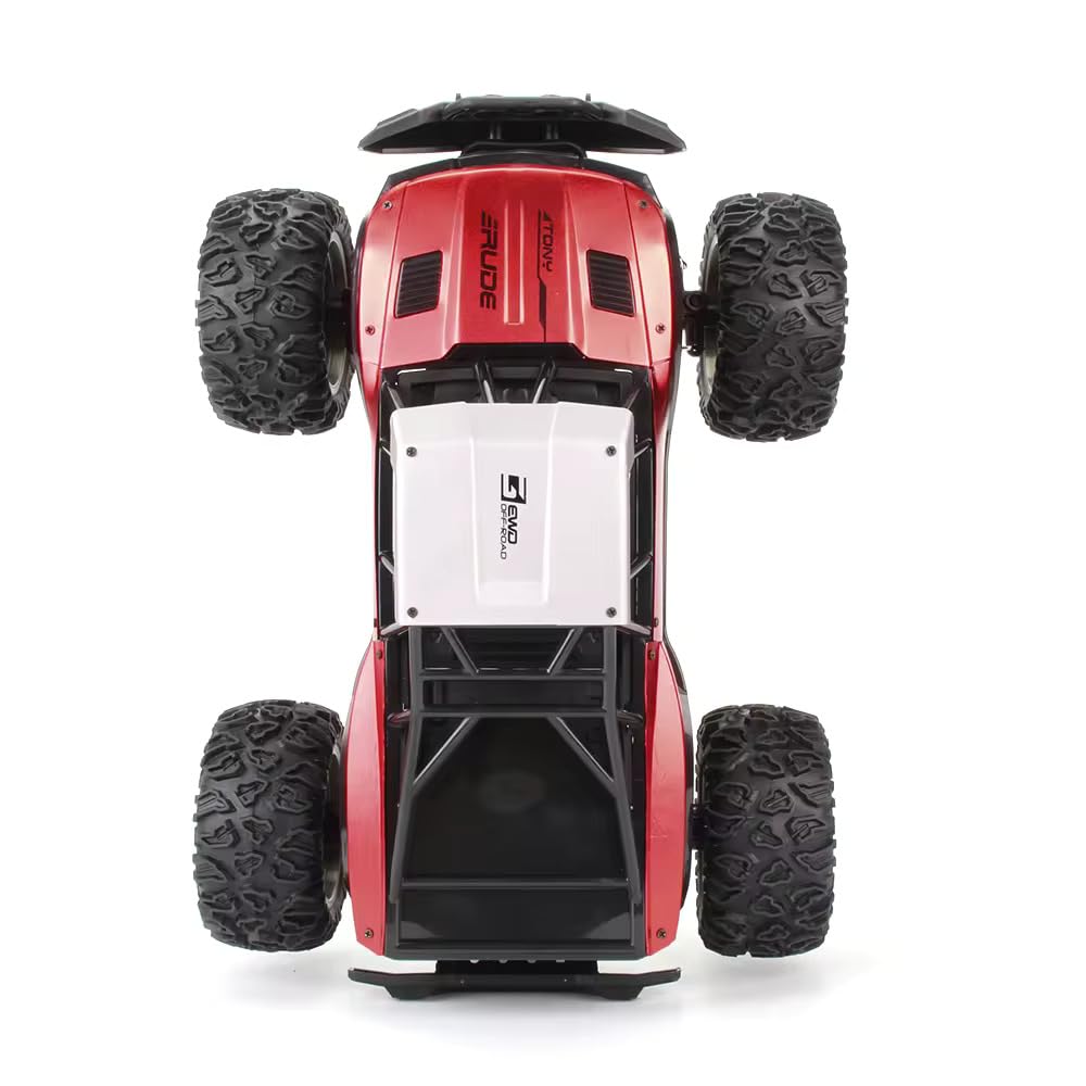 Suprills 1:12 RC Car, Off Road Monster Truck with Die Cast Shell 2.4GHZ - Durable Remote Control Cars, Perfect Outdoor Toys, Exceptional Kids Toys for Fun and Entertainment for The Boys