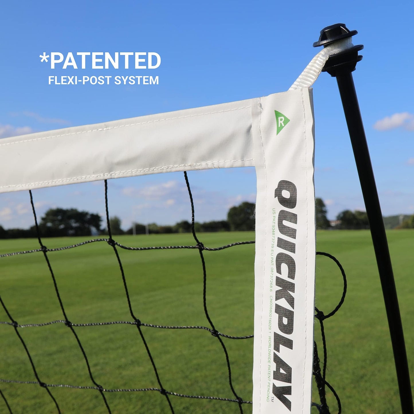 QUICKPLAY Kickster Football Goal– Ultra Portable Football Equipment includes Football Net and Carry Bag [Single Goal]