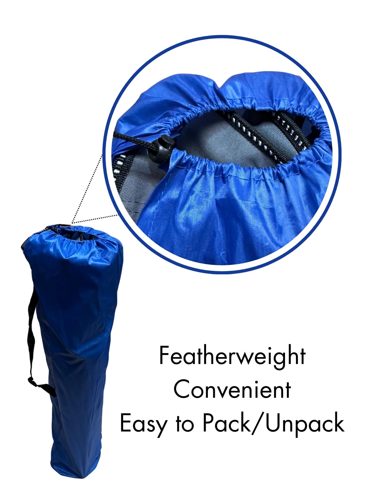 Suprills Premium Camping Chair - Essential Camping Accessories with Lightweight Folding Chair Design, 120kg Capacity, Convenient Cup Holder and Portable Carry Bag