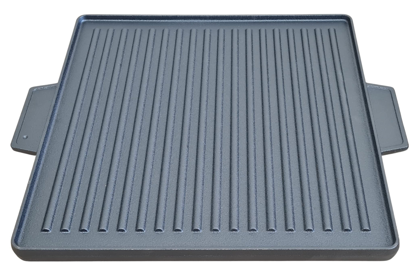 Suprills Cast Iron Double-Sided Reversible Grill Griddle — 37.5 x 37.5 cm, Heavy Duty for BBQ & Stoves
