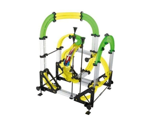 Suprills 3D Competition Single Track Infrared Remote Control Car 440cm track Length - The Boys Exciting Boys Toys with Crank, 29 Tracks, 1 Car and 1 Remote Control