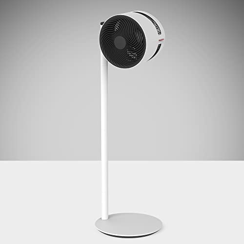 Boneco F230 Pedestal Air Circulator Fan – Silent, Powerful Cooling with Adjustable Height (White)