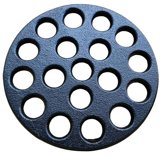 Super Grills Kamado Fire Bottom Charcoal Grate Cast Iron Round 6.1 Inch - Essential Camping Accessories, Kitchen Accessories for Barbecue Grill, High Heat BBQ Charcoal Plate Fit 15.5cm