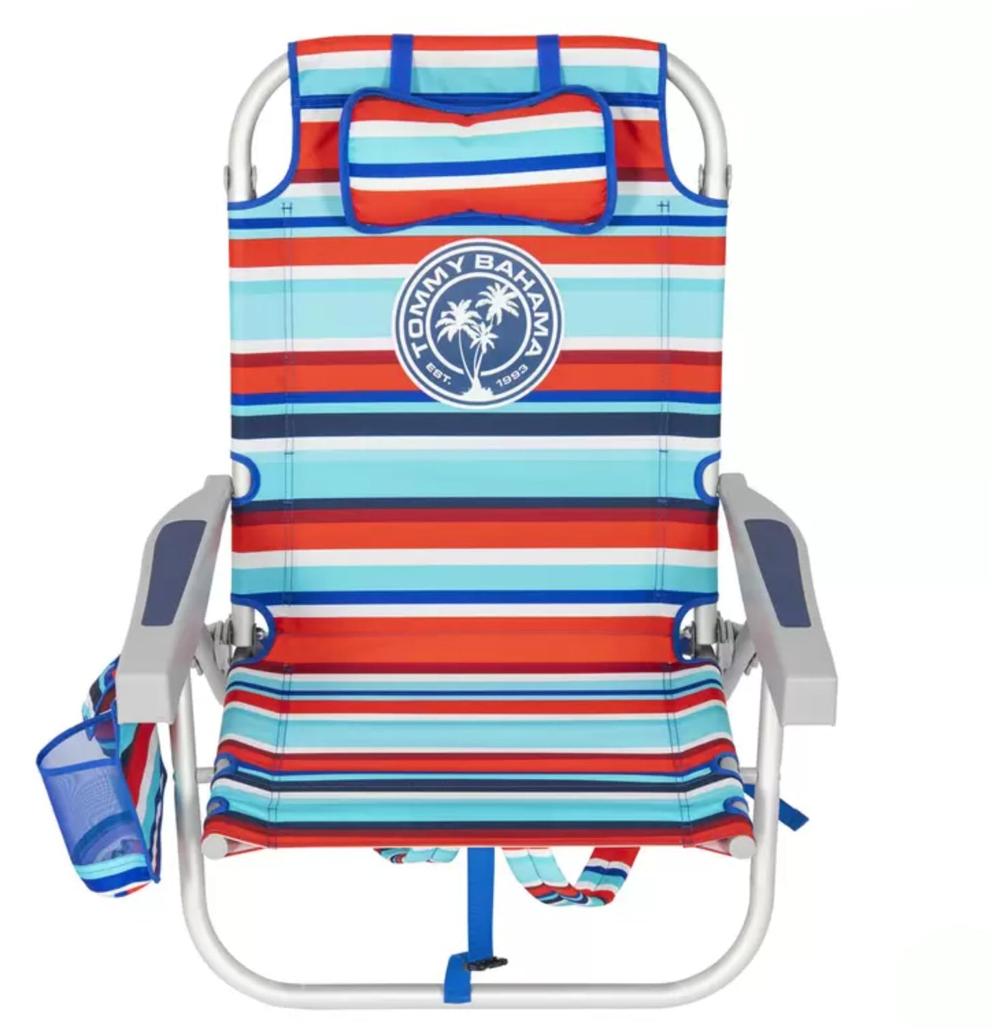 Tommy Bahama Beach Chair Model 2025. Red/Blue Stripes.