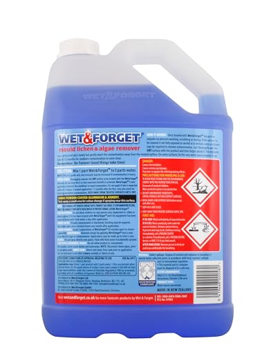Wet & Forget Mould, Lichen & Algae Remover, Outdoor Cleaning Solution, Black Mould Remover, Bleach Free