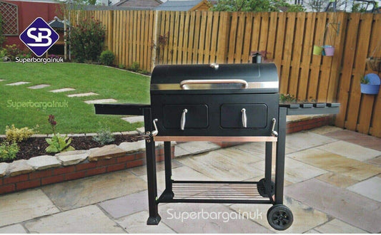 Super Grill Outdoor Large Charcoal BBQ Grill Premium Barbecue Garden