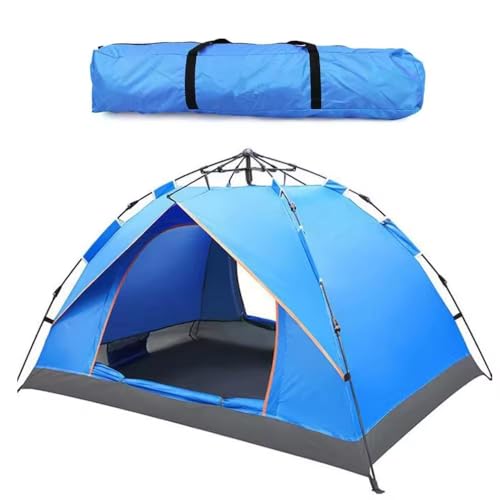 Suprills Pop Up Tent for 3-4 Person - Double Layer Instant Camping Tent, Holiday Essentials - Lightweight Tent for Beach, Camping,Hiking, Festival - Easy Set Up, Backpacking Tent water