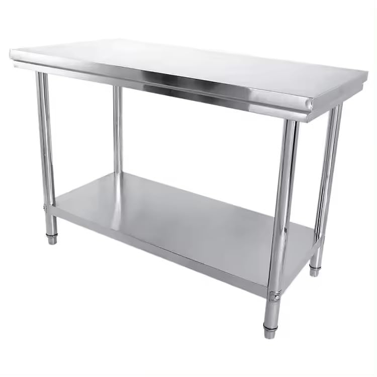 Commercial Catering Stainless Steel Kitchen Table — 120x60x80 cm Food Prep Workbench