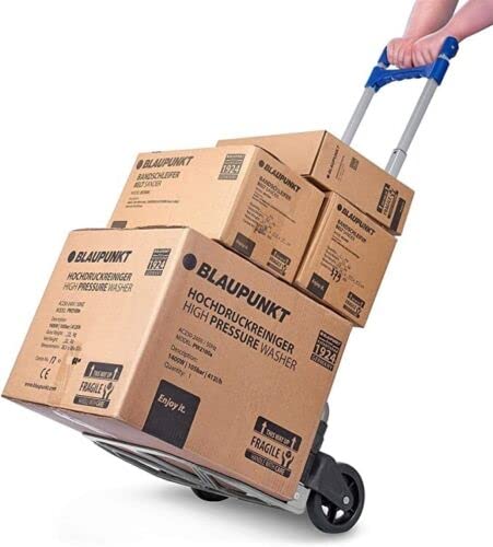 Toolmaster Aluminium FOLD Away Hand Truck 159KG/350LB Capacity