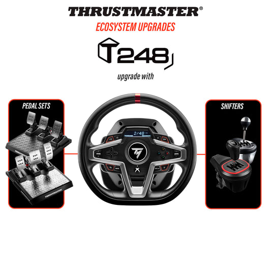 Thrustmaster T248 Force Feedback Racing Wheel – Advanced Racing Wheel for Xbox Series X|S, Xbox One, and PC