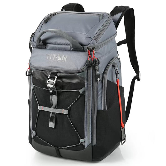 Titan 26 Can Backpack Cooler in Grey