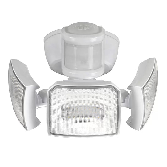 Home Zone Triple Head Motion Sensor Floodlight, Triple Head Security Light utilises the latest energy - 3000 Lumens - 1600041NB