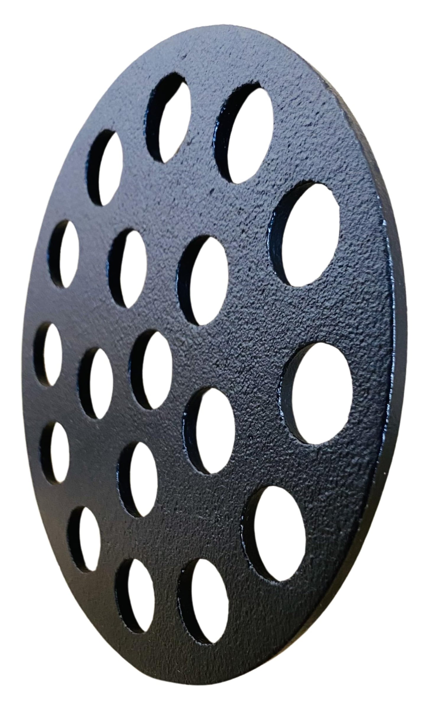 Super Grills Kamado Fire Bottom Charcoal Grate Cast Iron Round 6.1 Inch - Essential Camping Accessories, Kitchen Accessories for Barbecue Grill, High Heat BBQ Charcoal Plate Fit 15.5cm