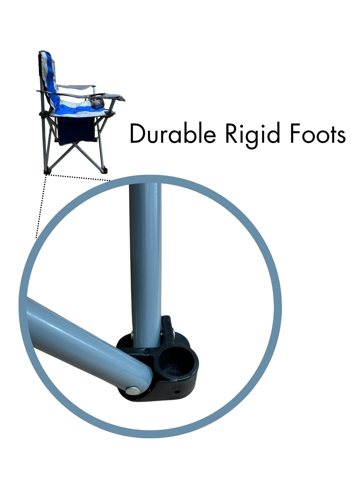 Suprills Premium Camping Chair - Essential Camping Accessories with Lightweight Folding Chair Design, 120kg Capacity, Convenient Cup Holder and Portable Carry Bag