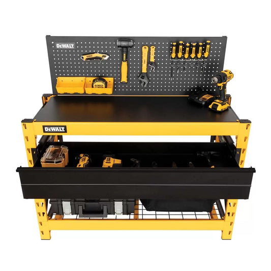 Dewalt Work Station with 2 Shelf Industrial Storage Rack