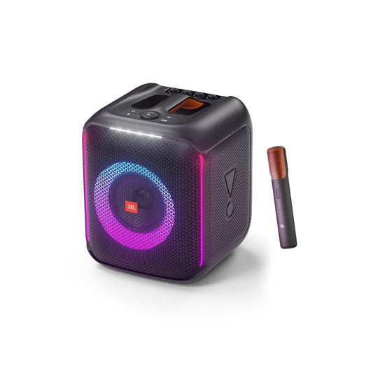 JBL PartyBox Encore Portable Indoor and Outdoor Party Speaker with Built-In Lights, IPX4 Splashproof Design, Deep Bass and 10 Hours of Playtime, in Black