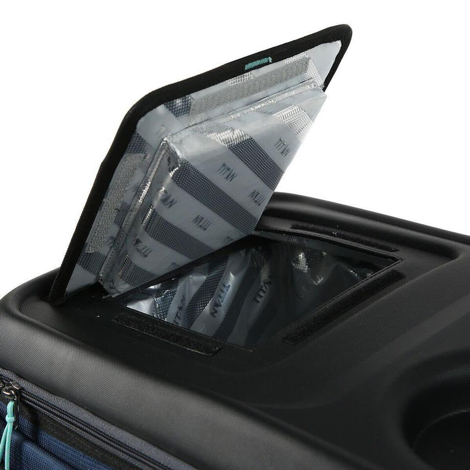 Arctic Zone Titan 50 Can Collapsible Cooler Ice Bag Food Drinks with Table Top Blue
