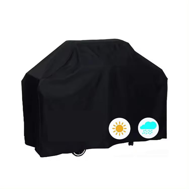 Suprills 58-Inch Heavy Duty BBQ Cover, Essential Gas BBQ Accessories, Waterproof Grill Protection, BBQ Covers - Oxford Fabric, Water, Wind, Rip-Proof & UV Resistant (145x66x117cm)