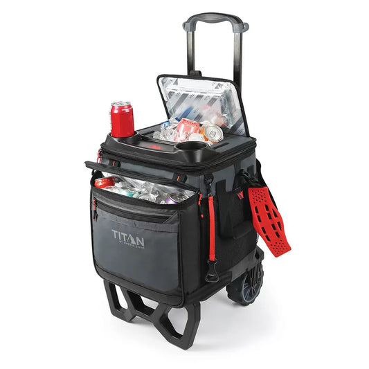 Arctic Zone Titan 22.5 Litre (23.7 US Quart) 60 Can Cooler with All Terrain Cart